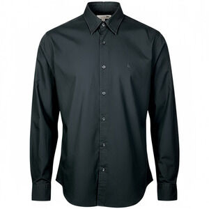 JW Anderson x Uniqlo Men's Small Navy Blue Button Up Shirt Work Office Preppy